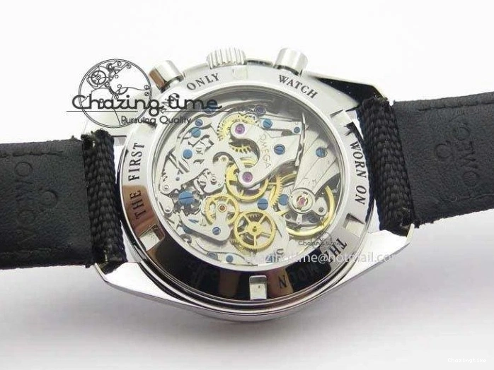 0701 Speedmaster JHF SS ‘Work on the Moon’ Gray Dial On Black Nylon Strap WaterResistant 8207